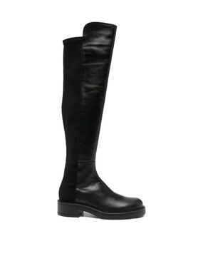 Staurt Weitzman 40mm Leather Panelled Knee High Boots